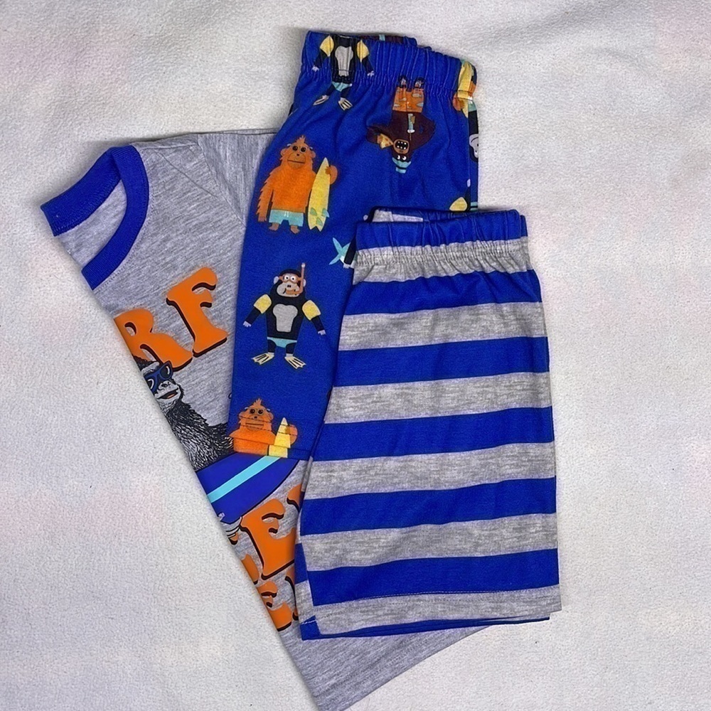 Carters Boys “Surf, Sleep, Repeat” Pajama 3-piece Set size 5T